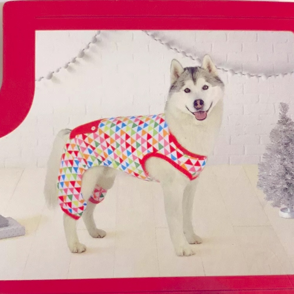 Big Dog Pajamas Triangles Print Wondershop Lightweight One Piece XXL